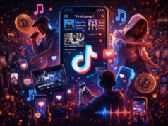 Viral Olmak mı, Kaliteli Olmak mı? TikTok’un Müzik Üzerindeki Etkisi Temsili görsel – TikTok’un müzik üzerindeki etkisi yapay zekâ ile görselleştirilmiştir.