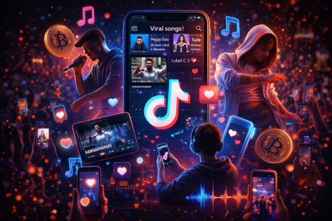 Viral Olmak mı, Kaliteli Olmak mı? TikTok’un Müzik Üzerindeki Etkisi Temsili görsel – TikTok’un müzik üzerindeki etkisi yapay zekâ ile görselleştirilmiştir.